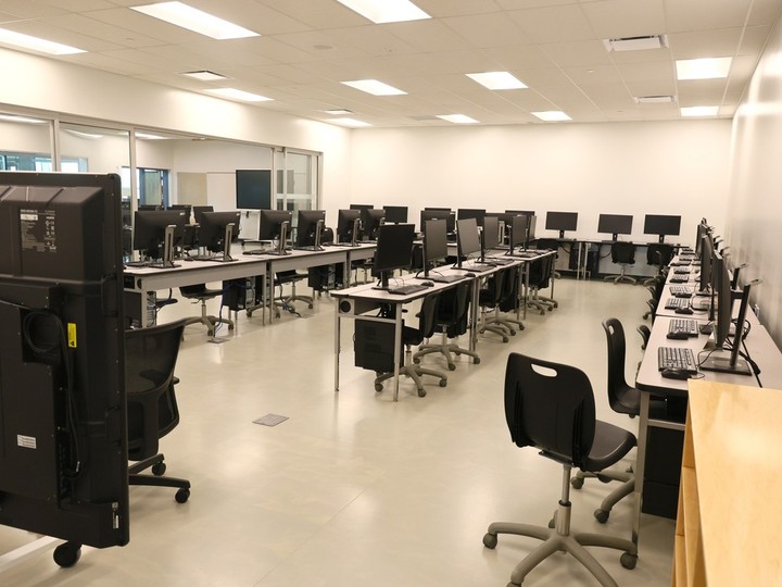 A classroom at the North Trail High School in Calgary.