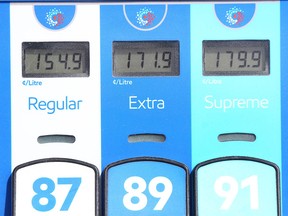 Gas prices in Calgary in late March 2024