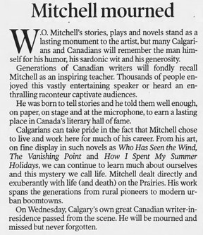 W.O. Mitchell