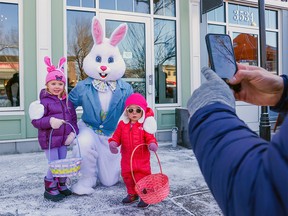 Easter Bunny in Marda Loop