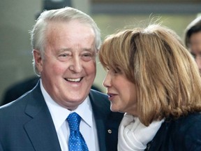 Brian and Mila Mulroney in 2009. For decades she tried to "change the narrative” about how they met, she has said.
