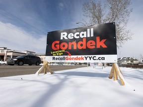 Recall Gondek Sign