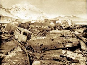 Nine pictures of devastation from the great 1964 Alaska earthquake
