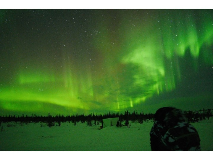  2024 is the peak of an 11-year solar cycle with increased chances of seeing northern lights. Photo taken during Frontiers North Adventures’ inaugural Calgary-Churchill (Manitoba) direct northern lights tour in March 2024.