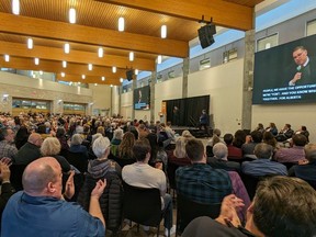 Nearly 600 people attended the April 3, 2024, Alberta NDP leadership showcase.
