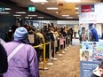 Calgarians lining up for a variety of subsidized services, including Low Income Transit Passes