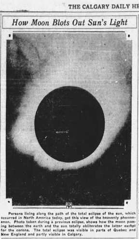 Calgary Herald; Aug. 31, 1932.