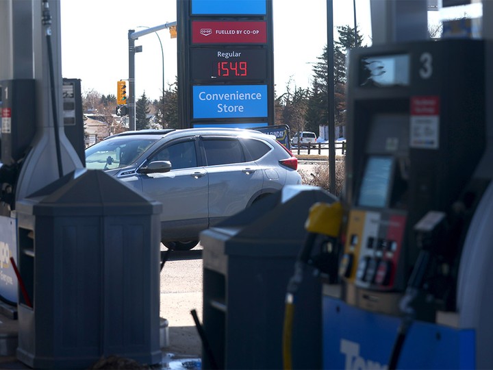 Gas prices increased throughout the city as the carbon tax came into effect in Calgary on Monday, April 1, 2024.