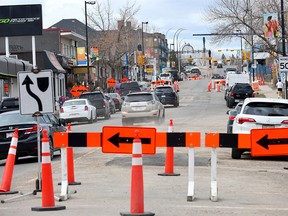 Malda Loop business owners are still working on construction in the Calgary area. Photo taken on Friday, April 12, 2024.