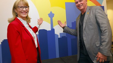 Cindy Ady and Brad Parry at Calgary's Blue Sky City rebrand