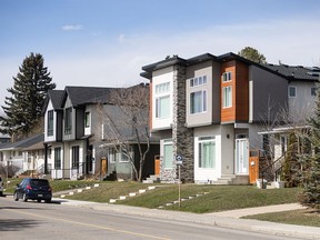 Duplex infills are seen in Calgary prior to the city's hearing on blanket rezoning