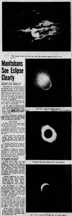 The Winnipeg Tribune; July 9, 1945.