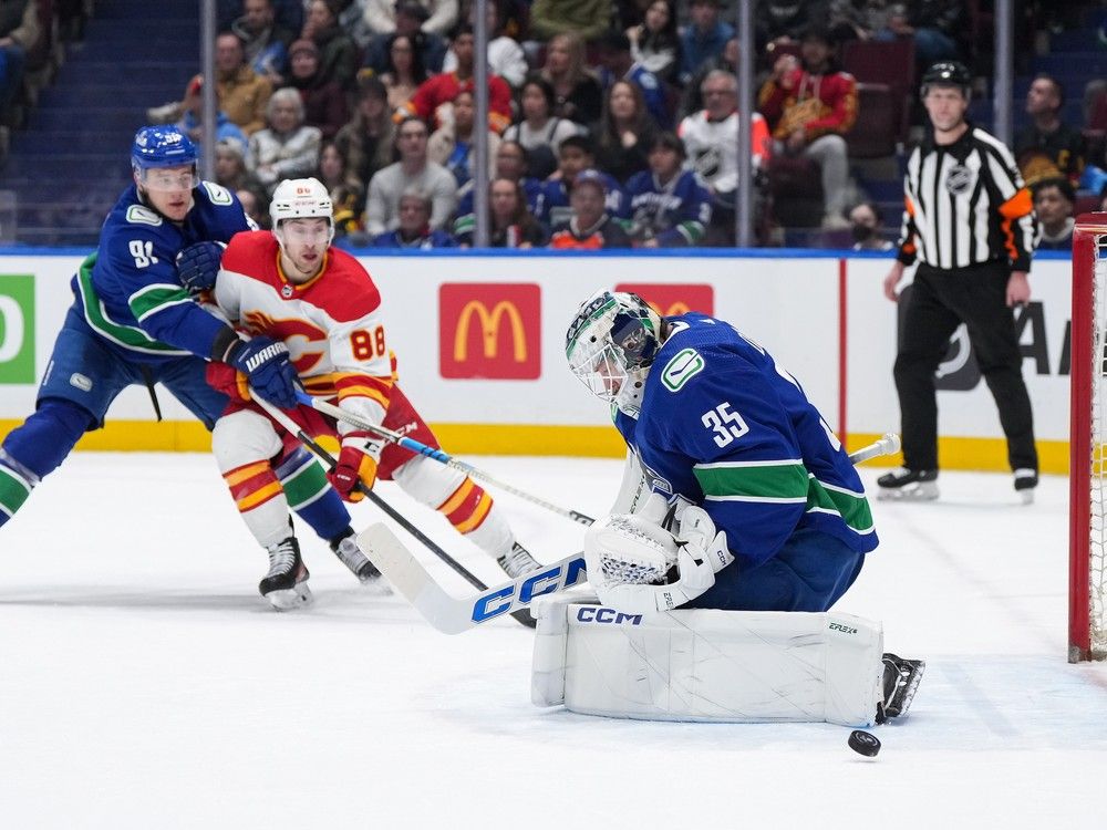 Flames fall to Canucks in penultimate game of their season