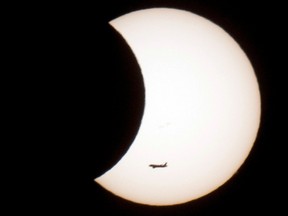 Solar eclipse plane