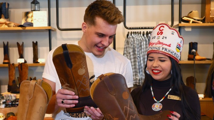 Forged by friendship, 2024 Stampede boots pay tribute to Stoney Nakoda