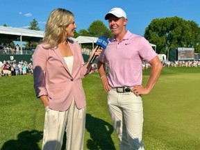 Amanda Balionis interviews golfer Rory McIlroy.