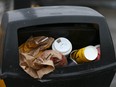 Garbage shown at the time of the single-use item bylaw