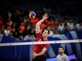 Calgary's Graham Vigrass in action with Canada's national volleyball team.