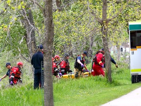 Calgary Fire pull a body from the Bow River