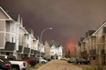 A wildfire burning southwest of Fort McMurray, as seen from the Wood Buffalo neighbourhood on May 14, 20224. Vincent McDermott/Fort McMurray Today/Postmedia Network
