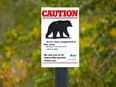 Bear sign