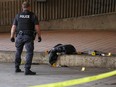 Police investigate a downtown Calgary stabbing