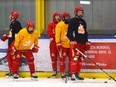 The AJHL Calgary Canucks practice at Max Bell arena for the upcoming finals in Calgary