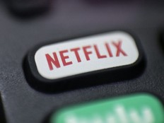 The Netflix logo is pictured on a remote control in Portland, Ore., Aug. 13, 2020.