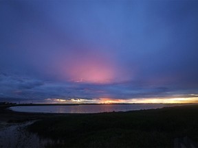 Last splash of colour over Weed Lake by Langdon, Ab., on Monday, June 3, 2024.