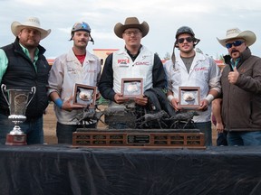 A bit of a shaky start didn't deter Jamie Laboucane from winning the Grande Prairie Stompede Championship on Sunday