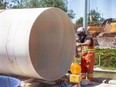 New pipeline to replace the ruptured feeder water main
