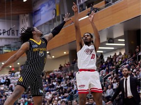 Justin Lewis had 19 points to help lead the Calgary Surge (3-5) to an 88-76 victory over the Brampton Honey Badgers (2-7) on Sunday. Courtesy of the CEBL