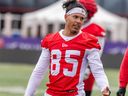 Calgary Stampeders receiver Jalen Philpot was photographed during practice at McMahon Stadium on Thursday, June 27, 2024.