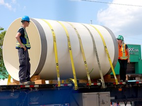 Pipe delivered to water main repair sites