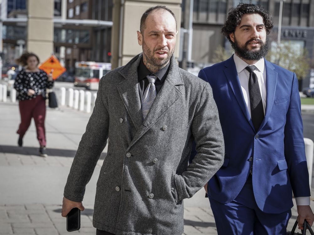 Denis Bagaric leaving court