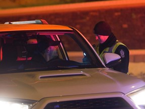 The Edmonton Police Service's impaired driving unit during its annual Holiday Checkstop campaign