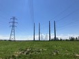 A transmission corridor in east Calgary