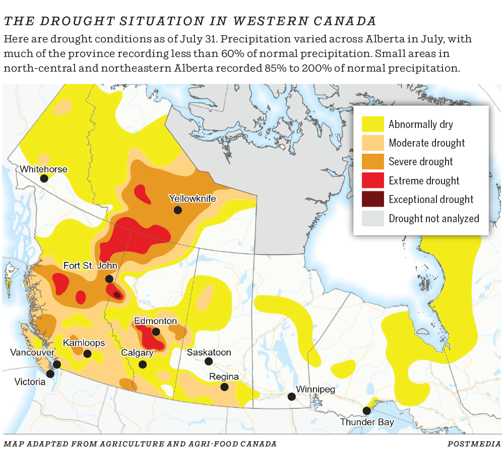 Alberta drought conditions