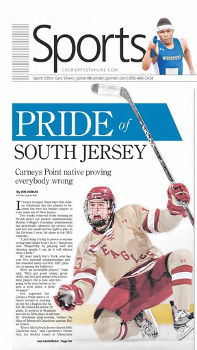 Courier Post; April 22, 2012.