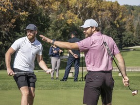 Mattias Ekholm and Stuart Skinner