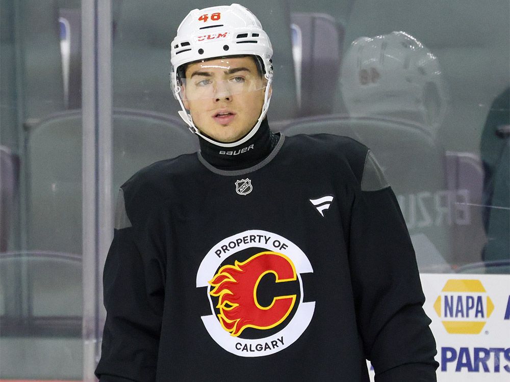 Hunter Brzustewicz among six Calgary Flames sent down to Wranglers