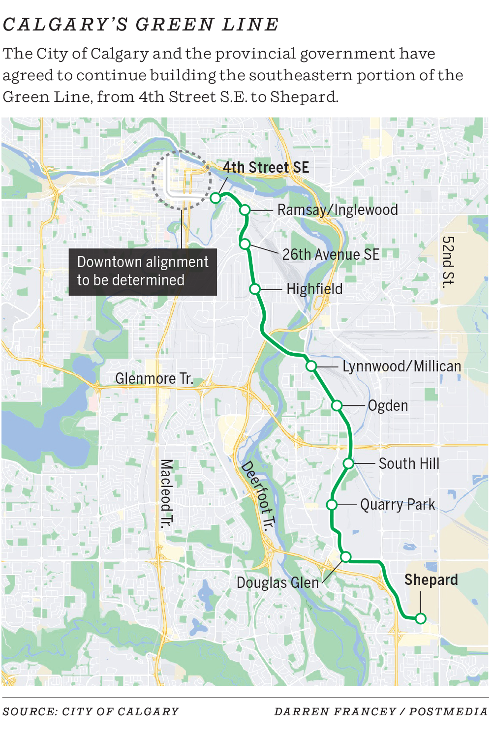 Green Line Map October 2024