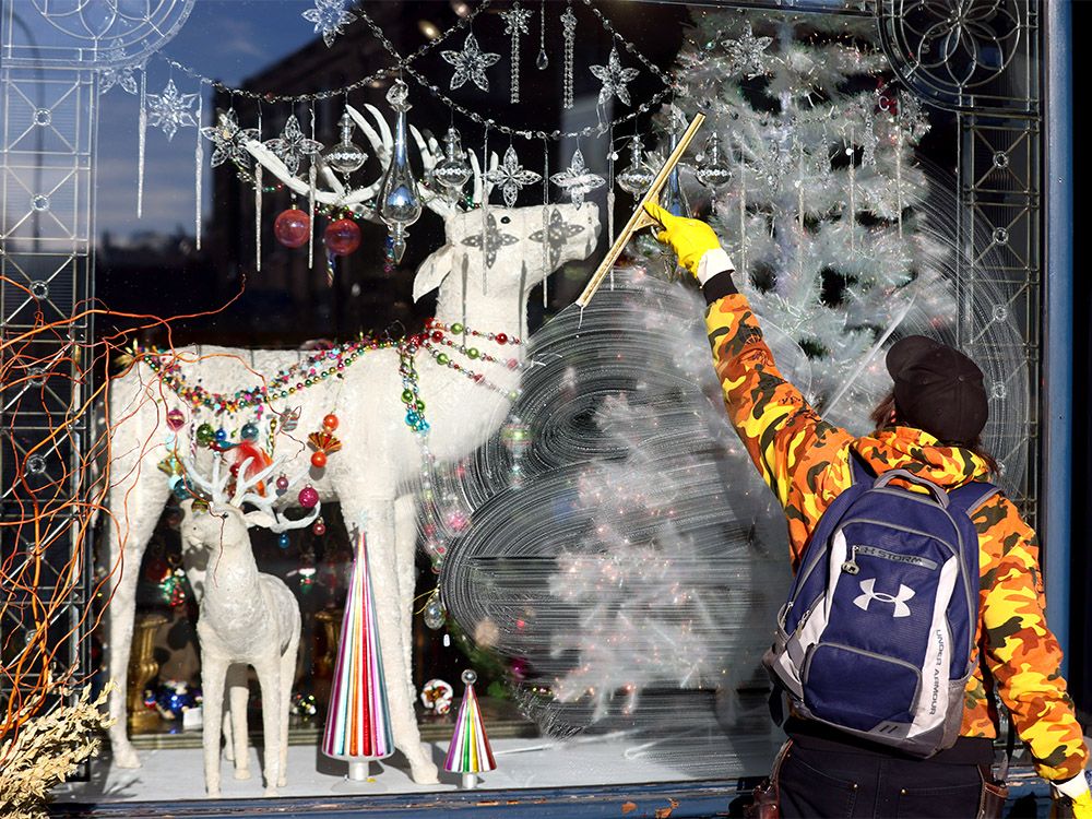 Window washing on 17th
