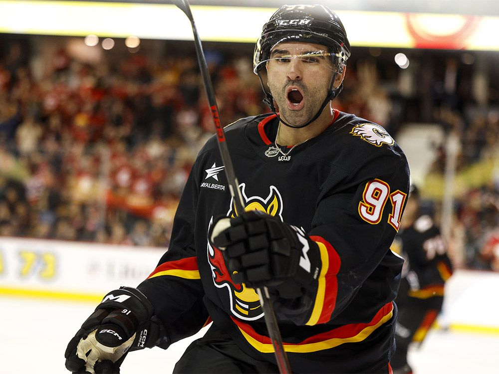 Competitive fire carried Calgary Flames' Nazem Kadri to 1,000 games