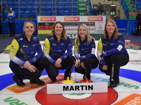 Team Nancy Martin at the Saskatchewan's 2025 Viterra Prairie Pinnacle women's curling championship.