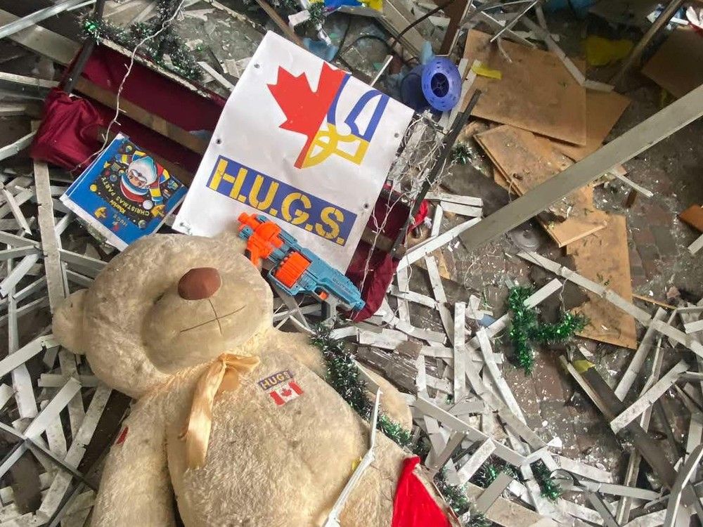 Calgarians Paul and Mac Hughes are approaching their fourth wartime Christmas in Ukraine by spreading holiday cheer to refugee kids.