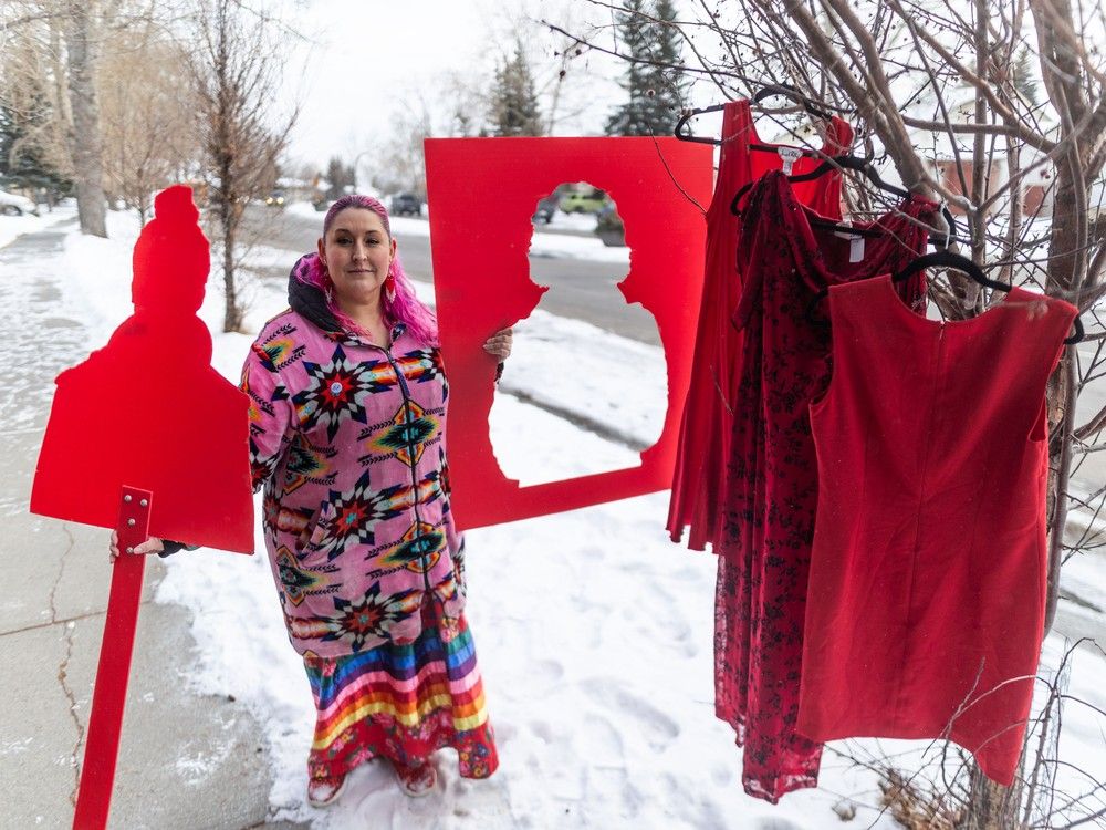 Valentine's Day march pays tribute to missing, murdered Indigenous women
