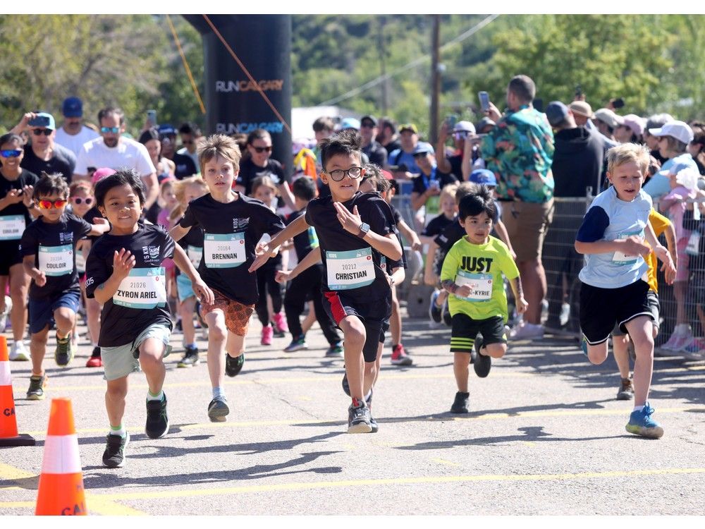  the kids weren’t forgotten on day 1 of the calgary marathon.