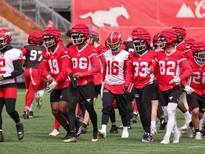 Calgary Stampeders practice