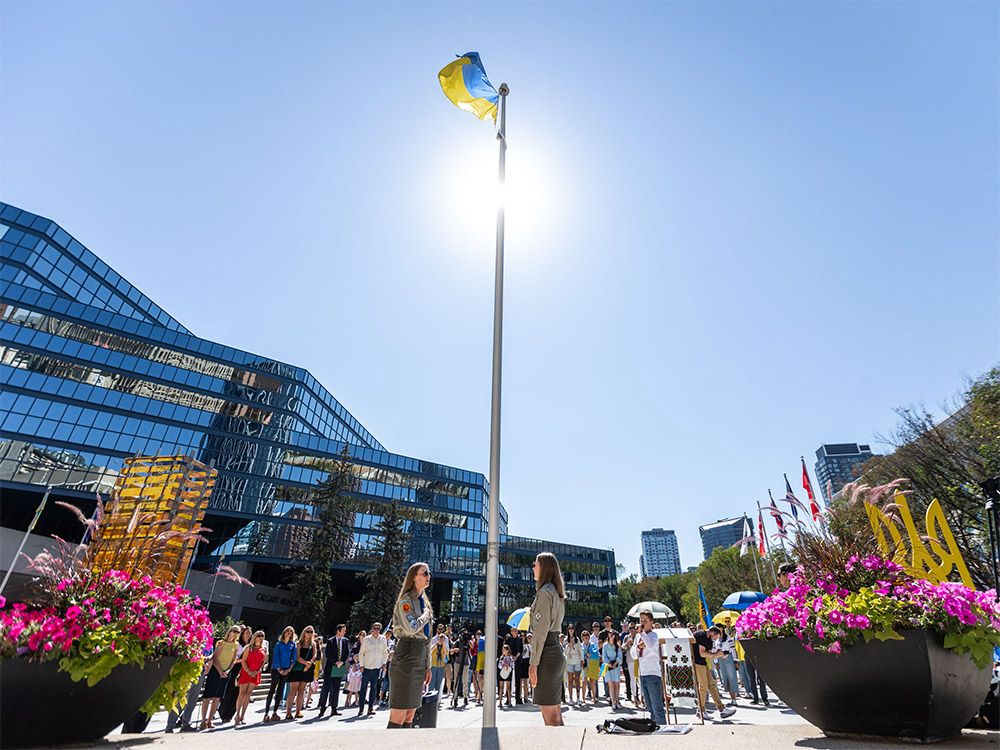 Ukrainians in Calgary mark anniversary of country's independence amid ongoing war